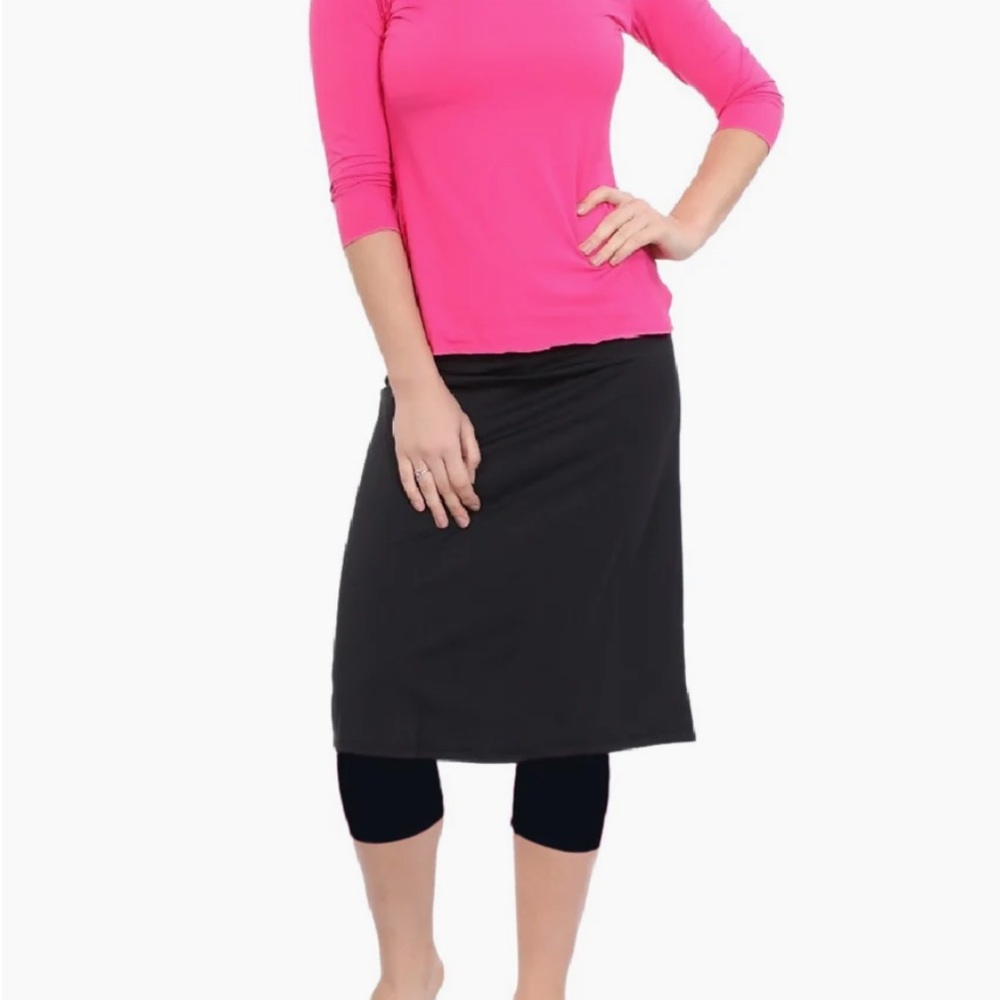 Elegant Black Midi Skirt